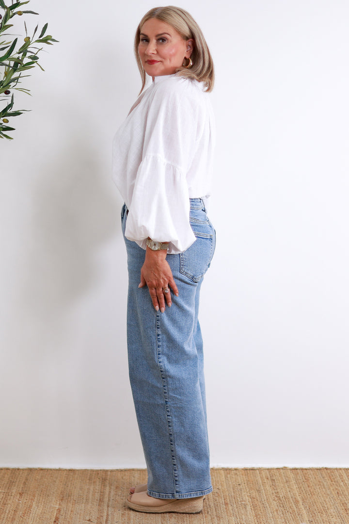 Evie Stretch Jean | Wide Leg