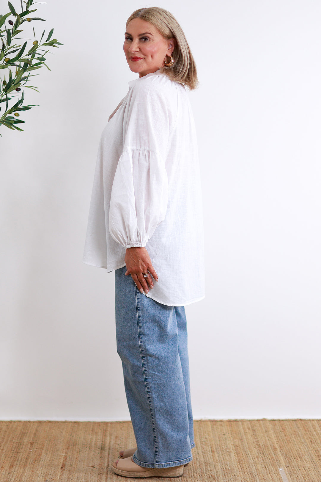 Greeta Relaxed Shirt | White