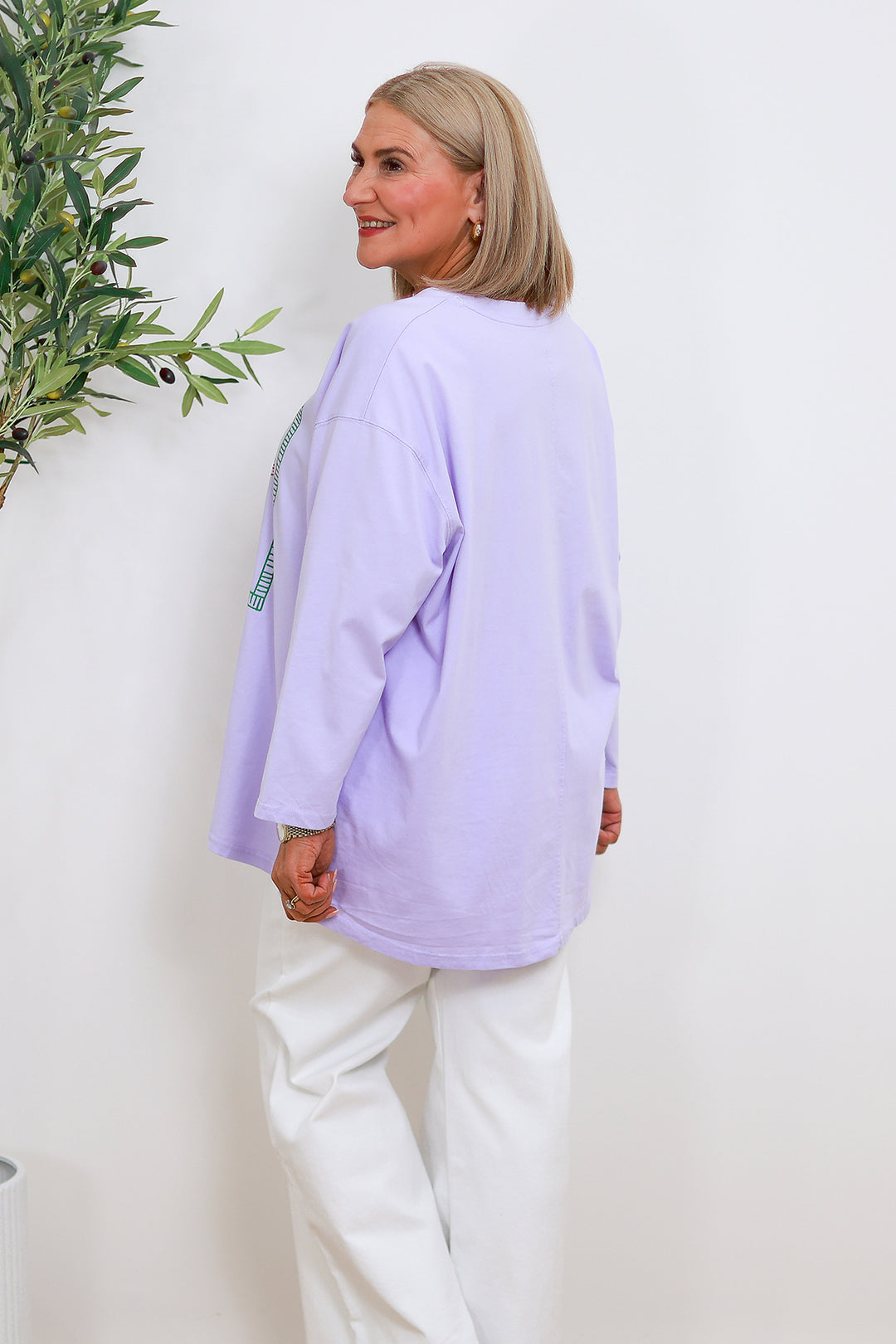 Espresso Graphic LS Tee | PURPLE