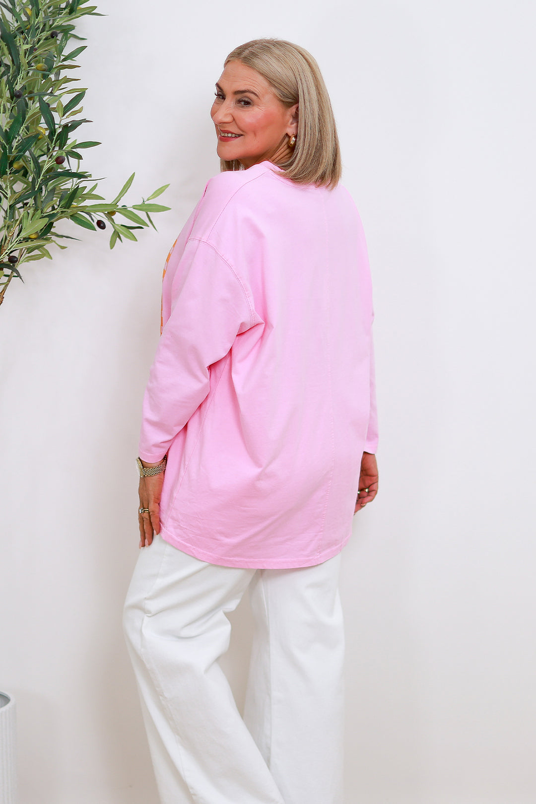Senoritas Graphic LS Tee | PINK