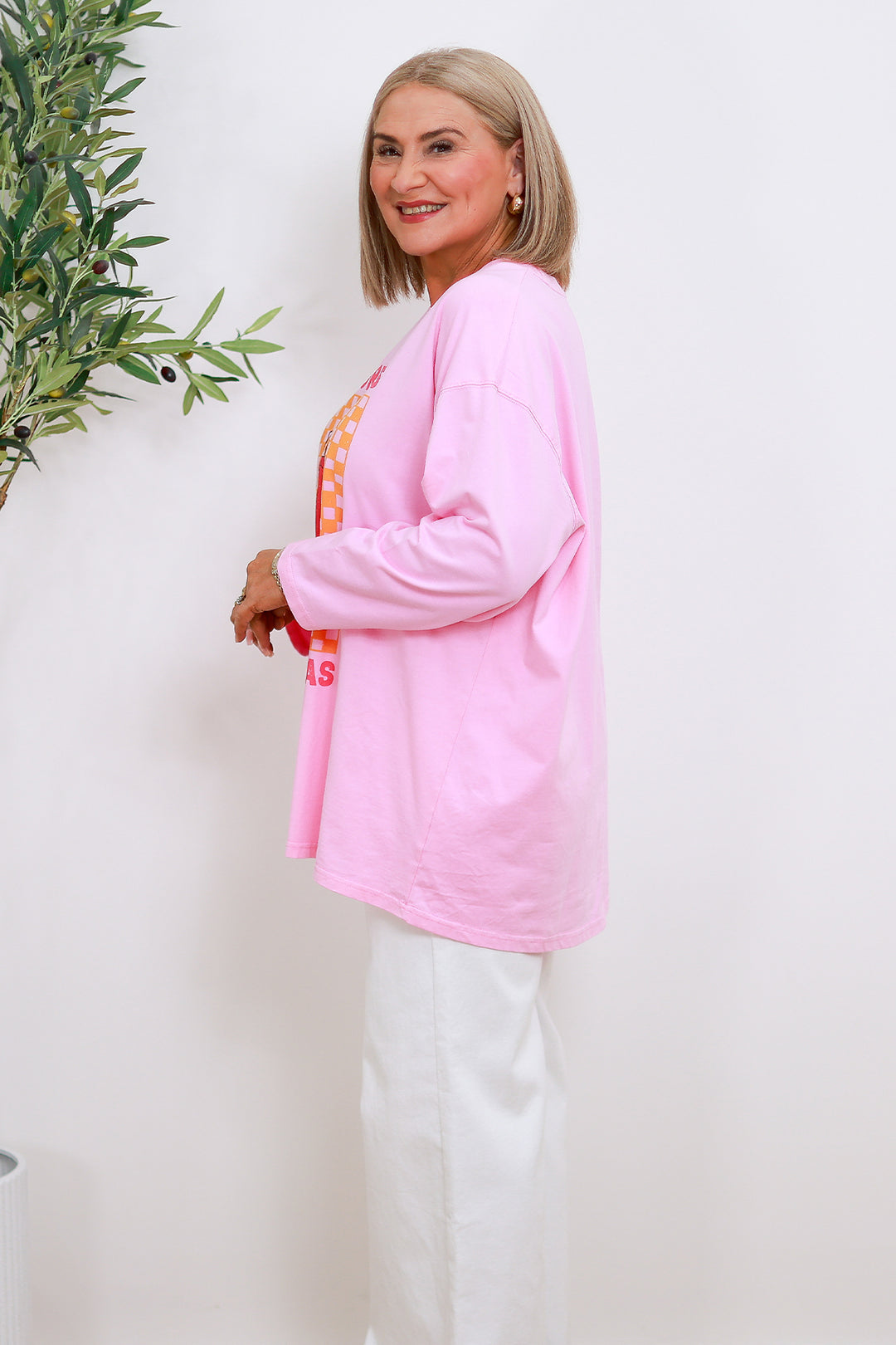 Senoritas Graphic LS Tee | PINK