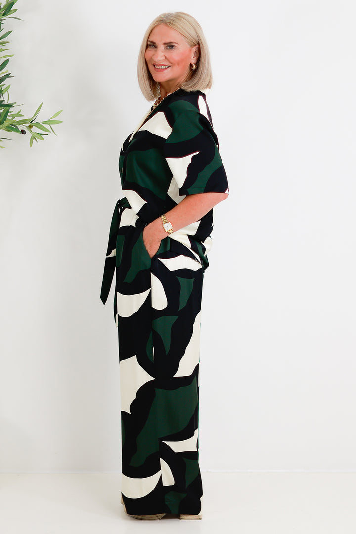 Tarni Luxe Shirt | IRIS ABSTRACT PRINT