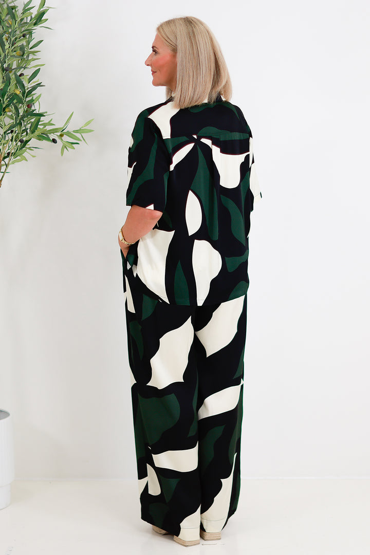 Tarni Luxe Shirt | IRIS ABSTRACT PRINT