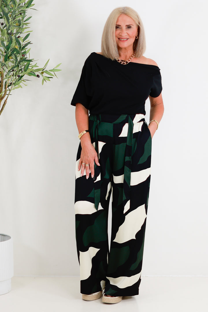 Tarni Luxe Pant | IRIS ABBSTRACT PRINT