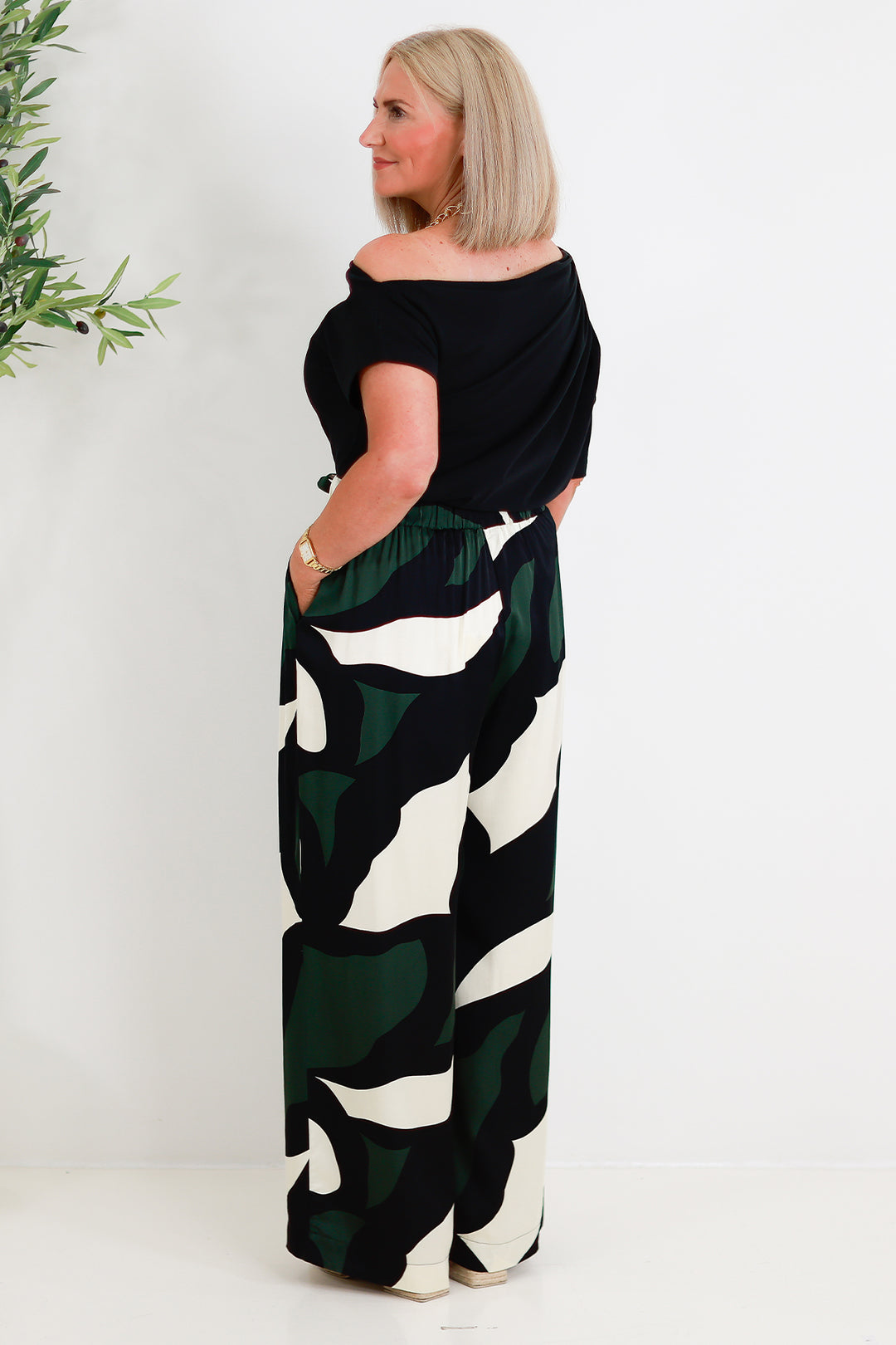 Tarni Luxe Pant | IRIS ABBSTRACT PRINT