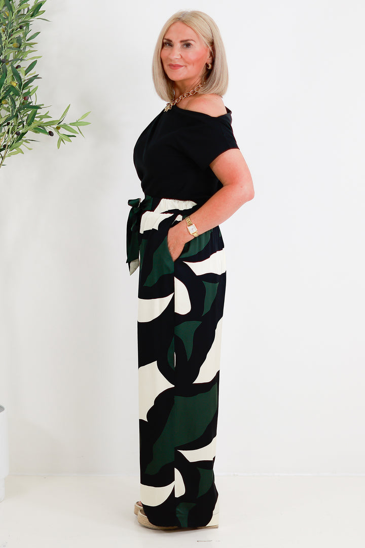 Tarni Luxe Pant | IRIS ABBSTRACT PRINT