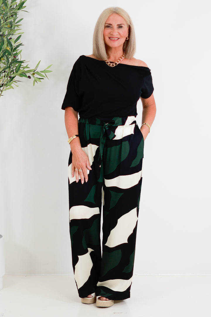 Tarni Luxe Pant | IRIS ABBSTRACT PRINT