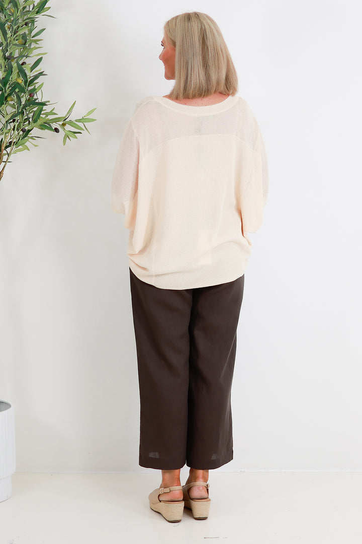 Esther Knit Top | NATURAL