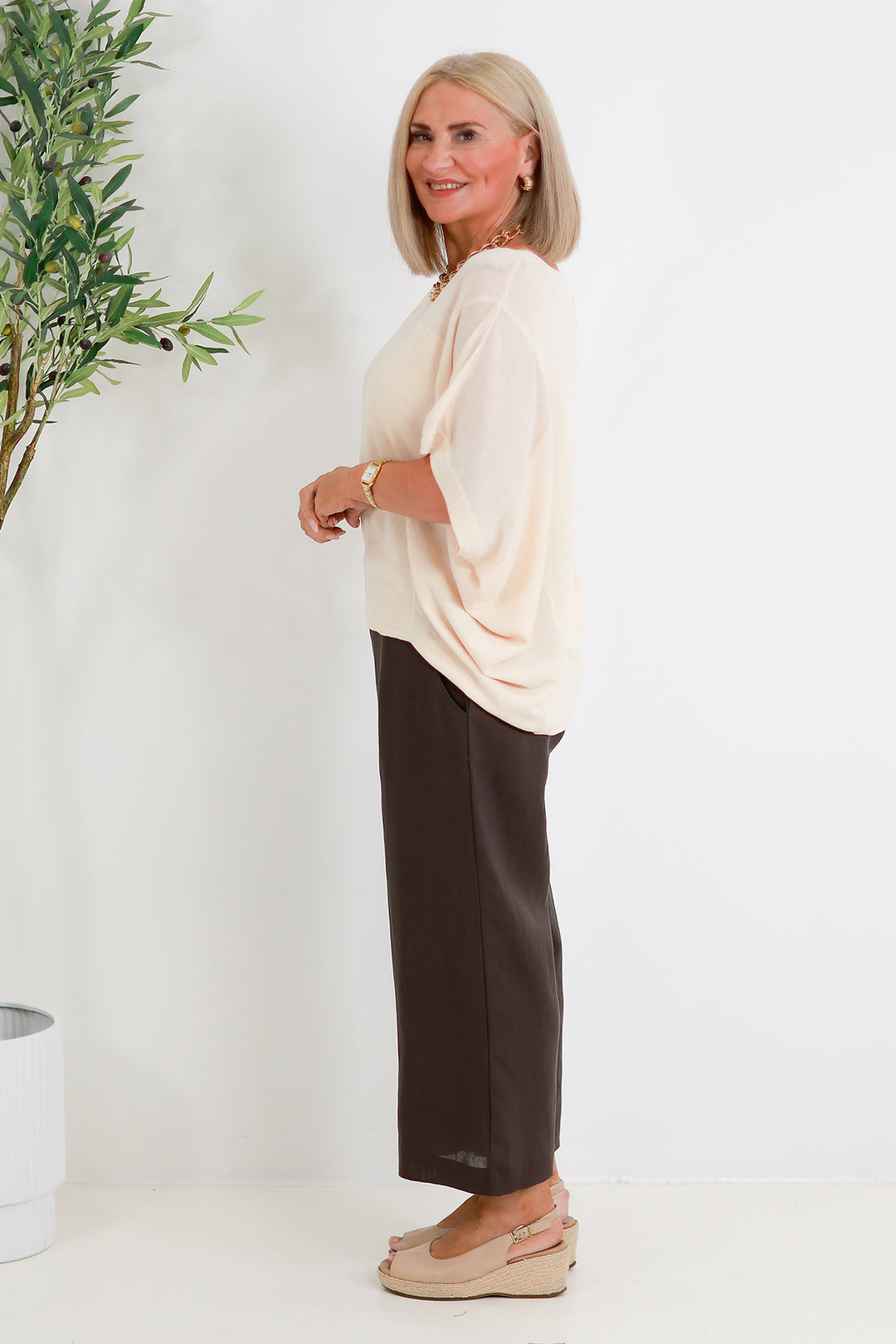 Esther Knit Top | NATURAL