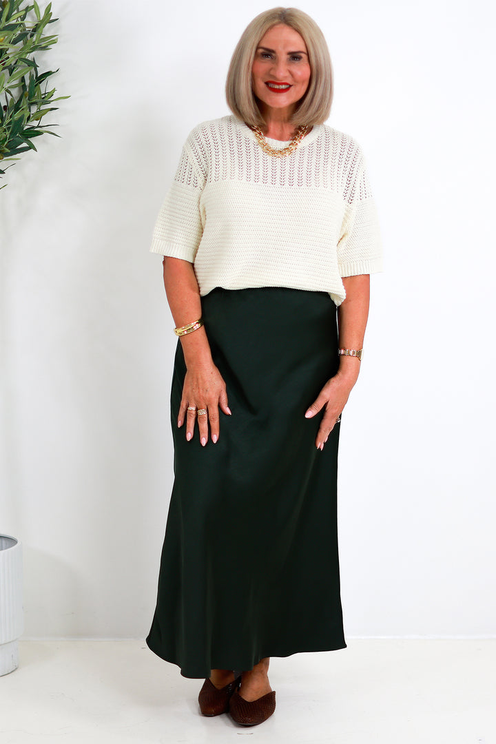 Jasper Slip Skirt | OLIVE