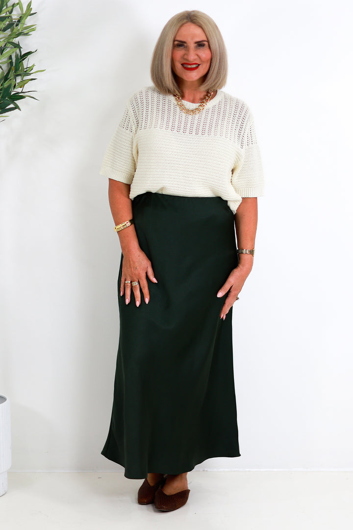Jasper Slip Skirt | OLIVE