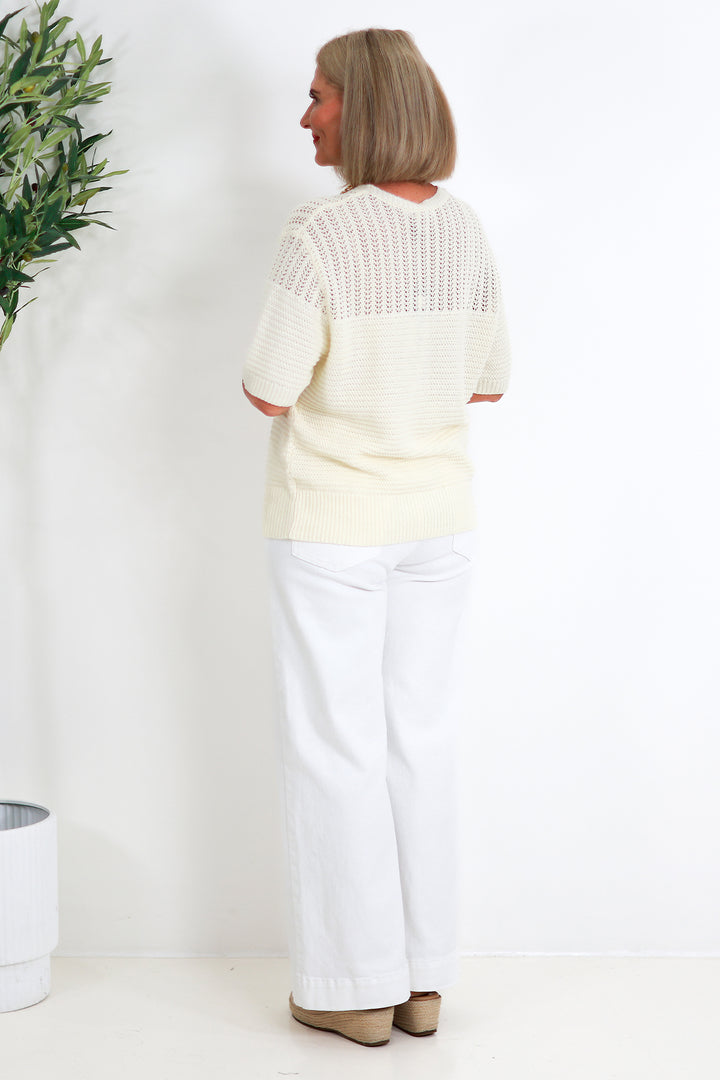 Cherri Knit Top | CREAM