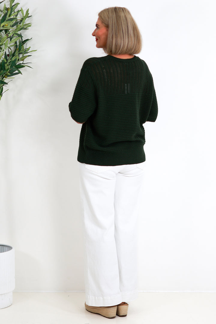 Cherri Knit Top| OLIVE