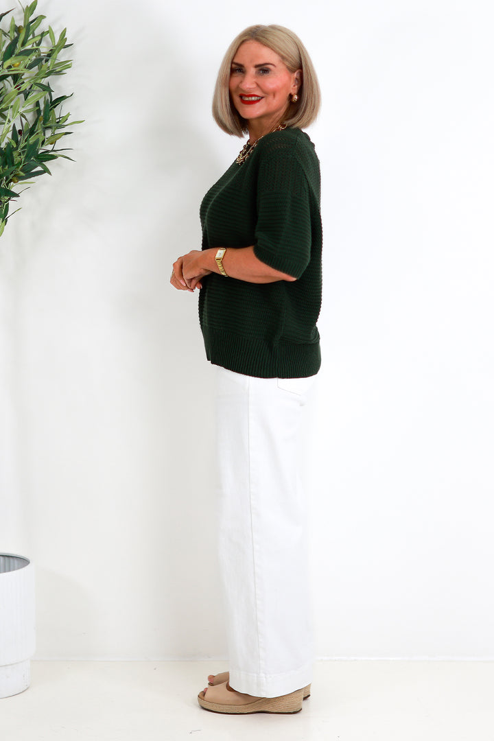 Cherri Knit Top| OLIVE