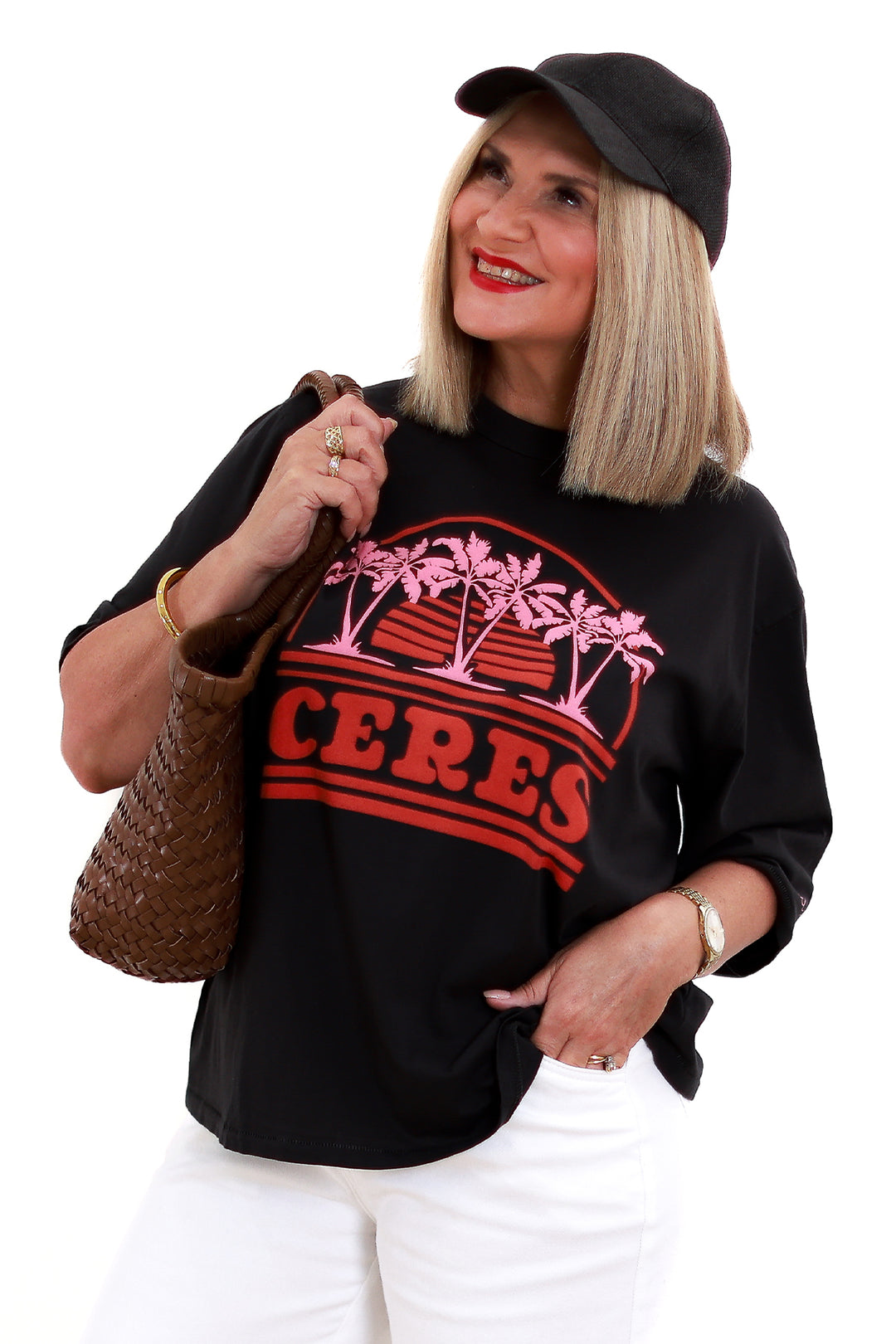 Liv Oversized Tee | PHANTOM