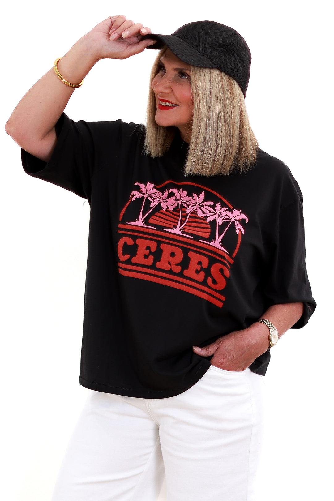 Liv Oversized Tee | PHANTOM