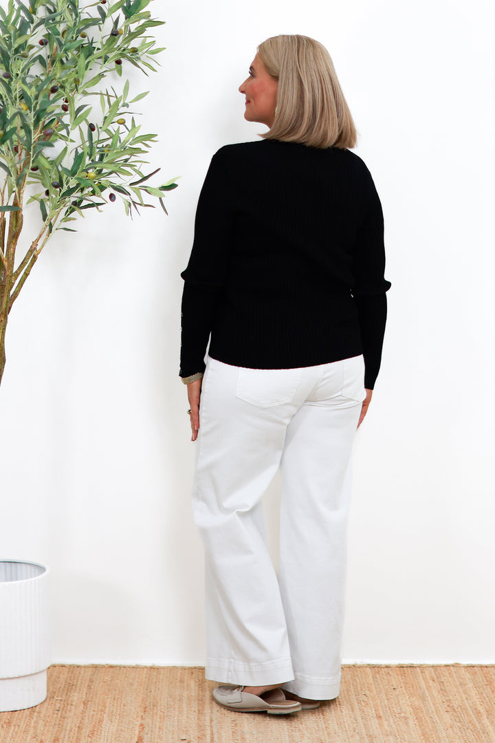Elle Knit Top | Black