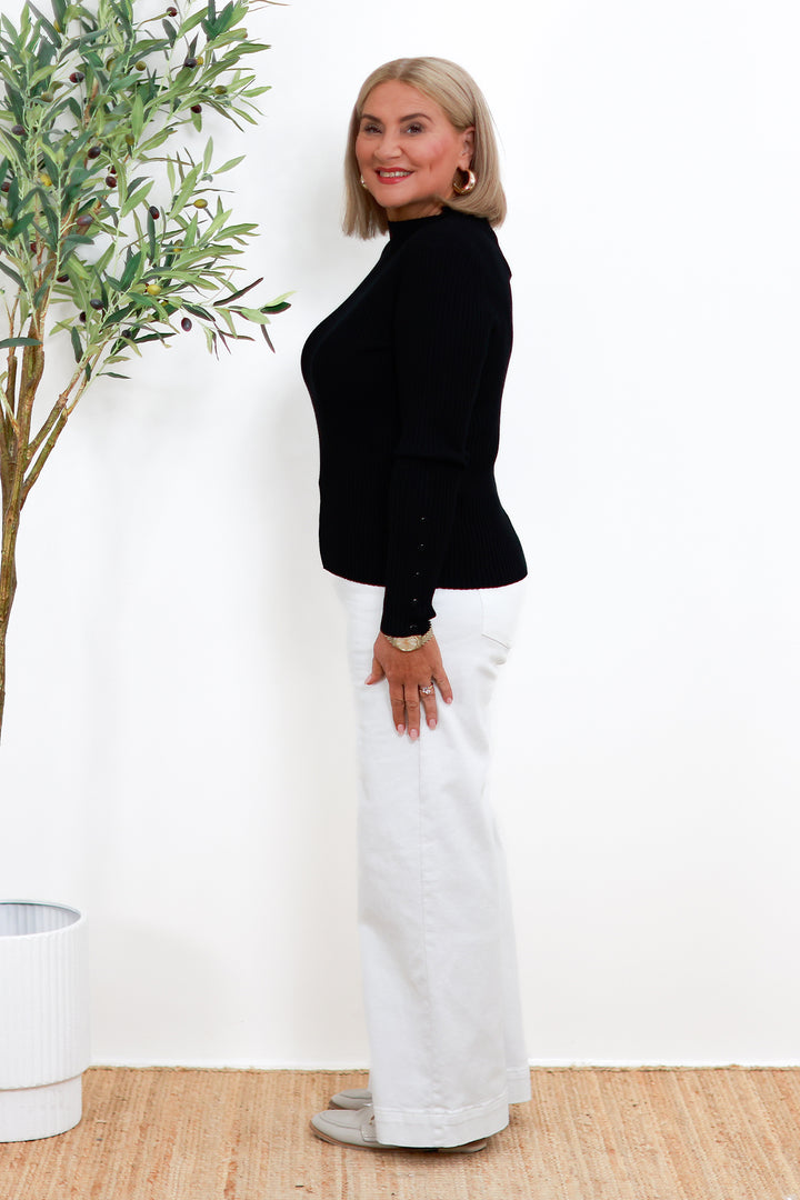 Elle Knit Top | Black
