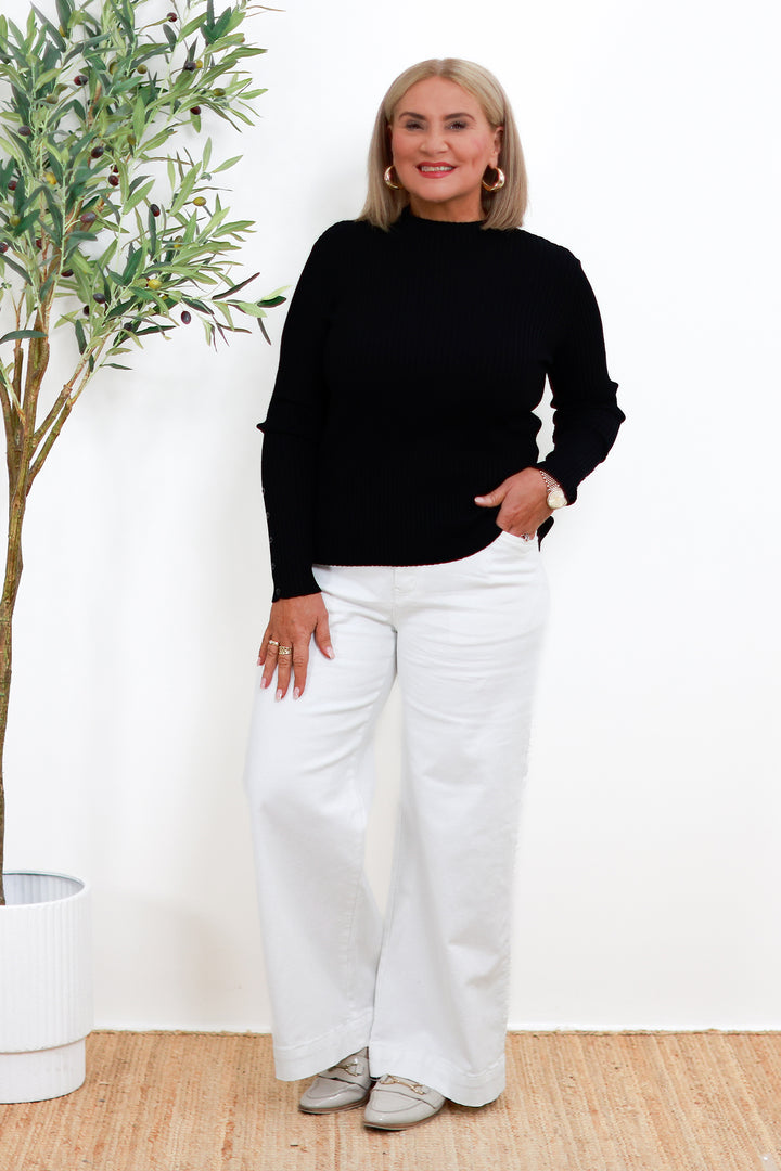 Elle Knit Top | Black