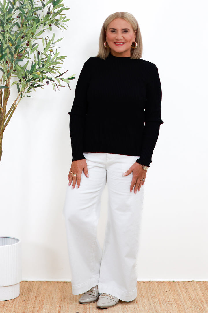 Elle Knit Top | Black