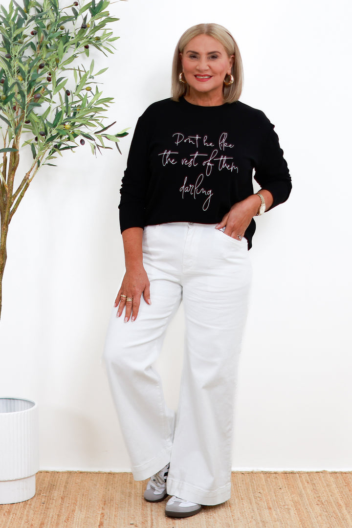Darling Long Sleeve Tee | BLACK