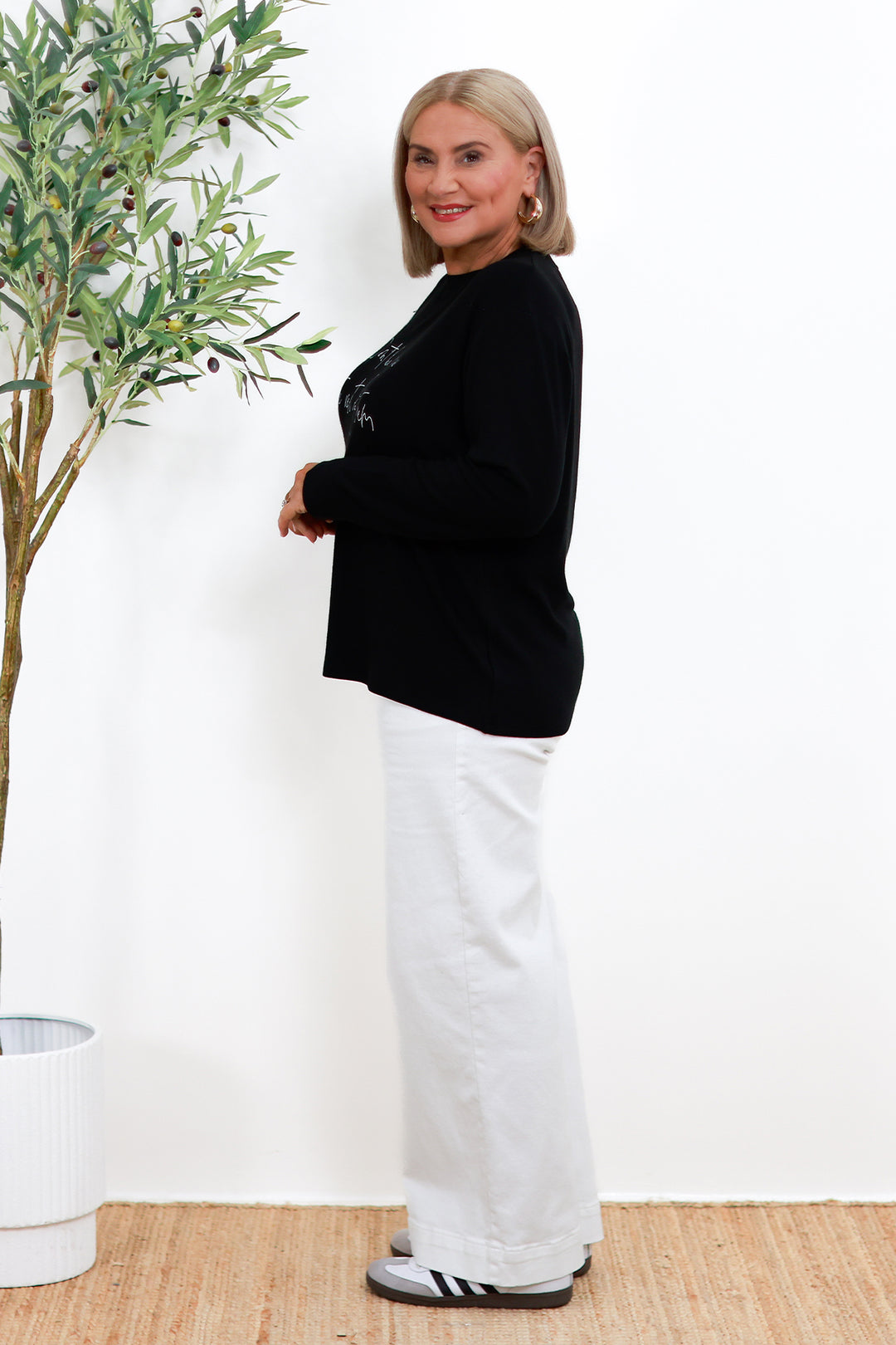 Darling Long Sleeve Tee | BLACK
