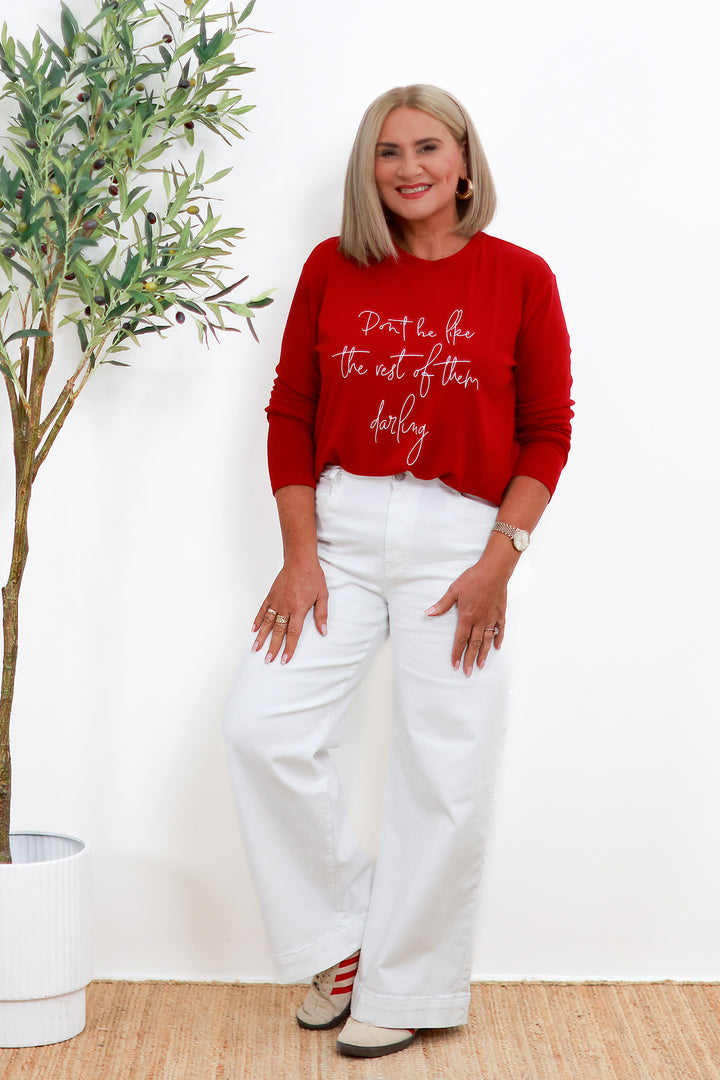 Darling Long Sleeve Tee | RED