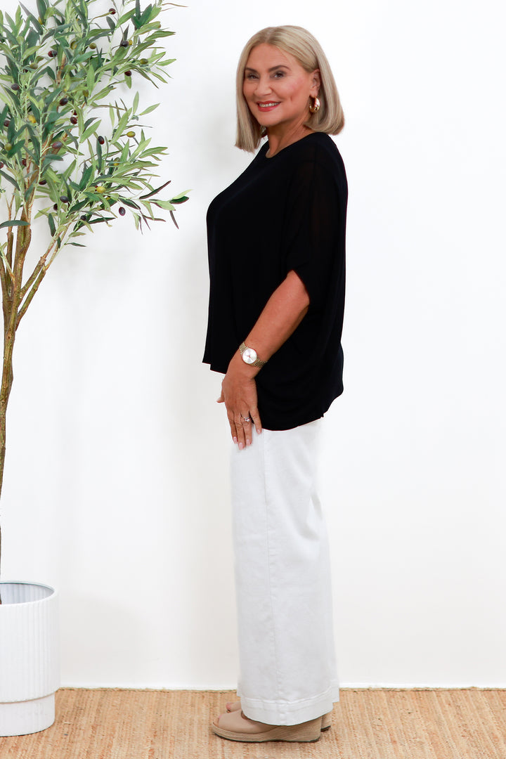 Audrey Knit Top | BLACK