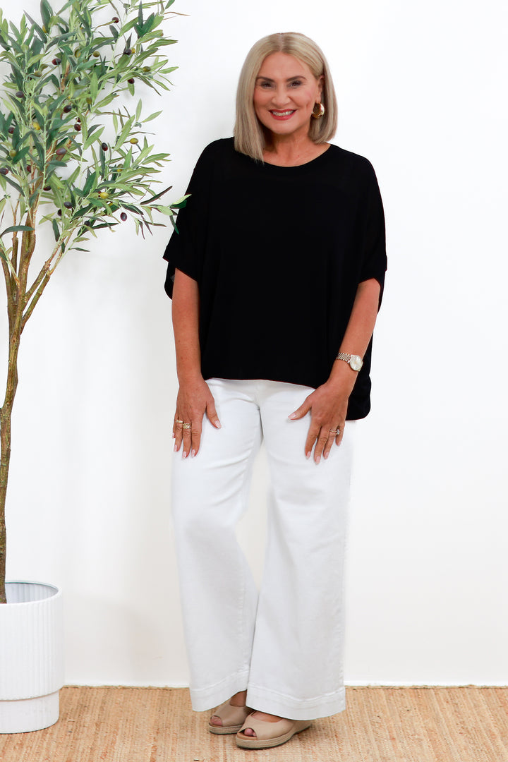 Audrey Knit Top | BLACK