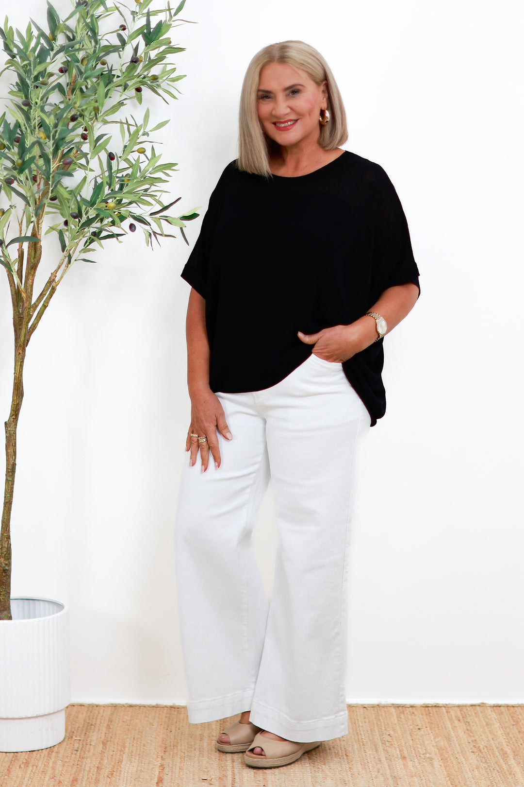 Audrey Knit Top | BLACK