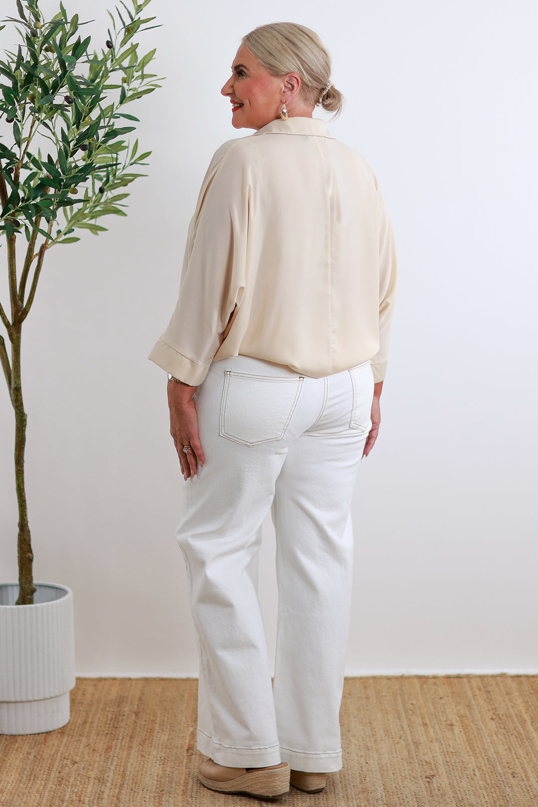 Madrid Stretch Jeans | White