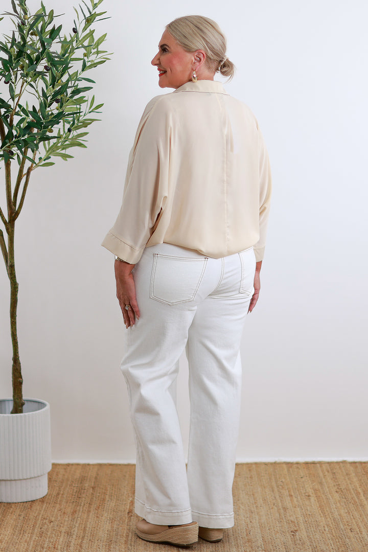 Madrid Stretch Jeans | White