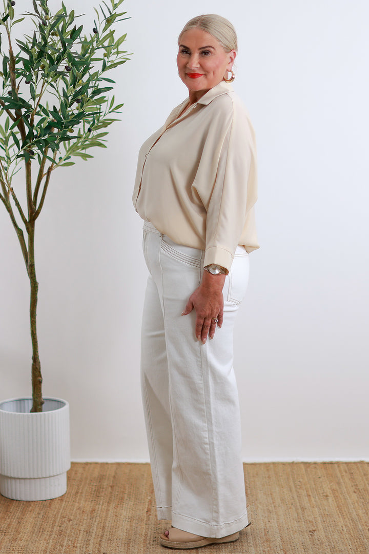 Madrid Stretch Jeans | White