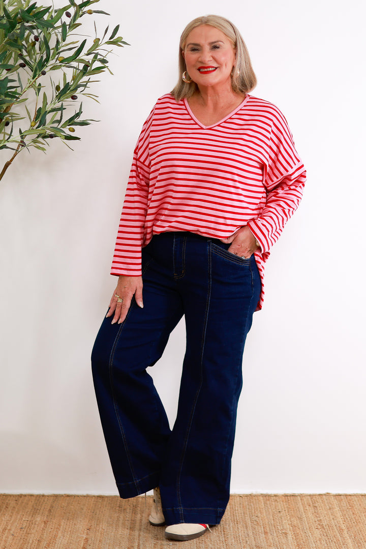 Sammi Top | RED & PINK