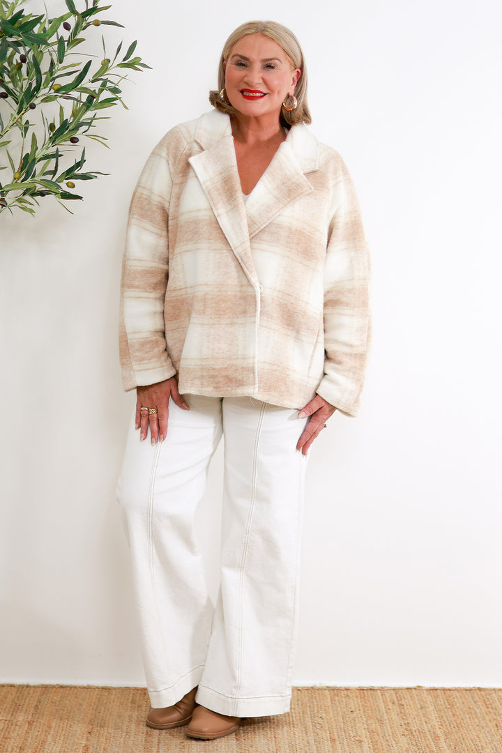 Ortona Jacket  | Cream Check