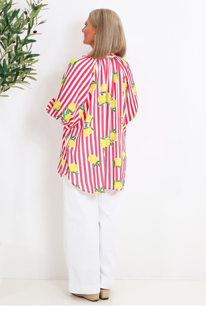 Lemon Print Shirt | Cherry