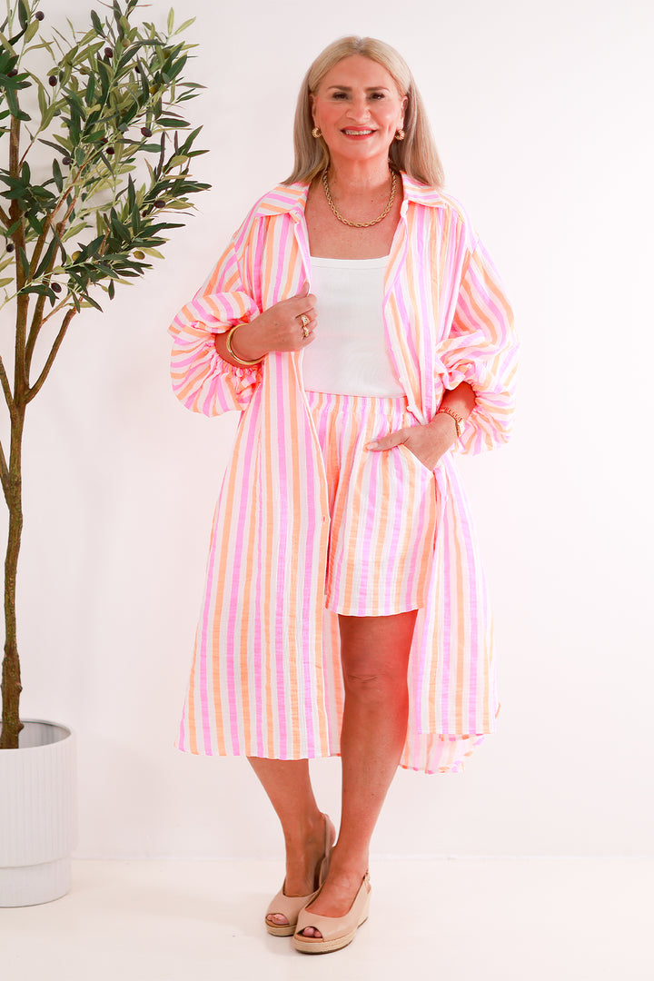 Chilax Short | Neon PINK & CITRUS