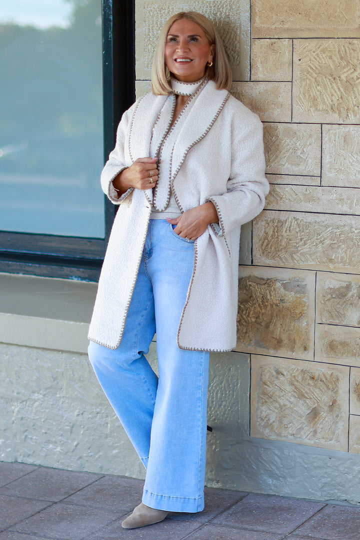 Georgia Boucl'e Coatagin | CREAM