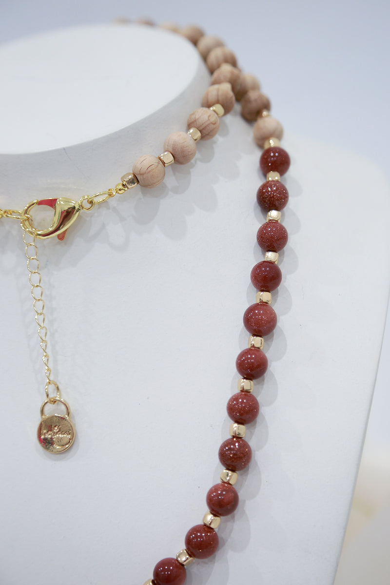 Necklace - Holiday Sunset Beaded