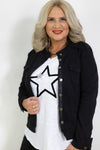 Harper Stretch Denim Jacket | Black