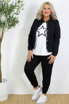 Harper Stretch Denim Jacket | Black