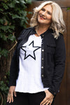 Harper Stretch Denim Jacket | Black