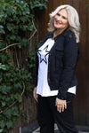Harper Stretch Denim Jacket | Black