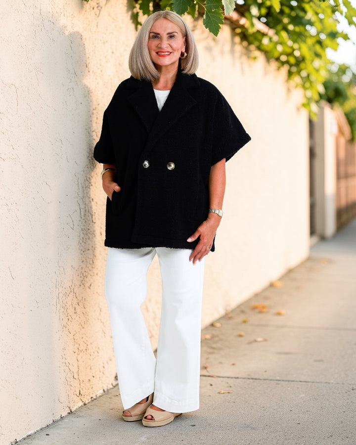 Jackson Oversized Vest | BLACK