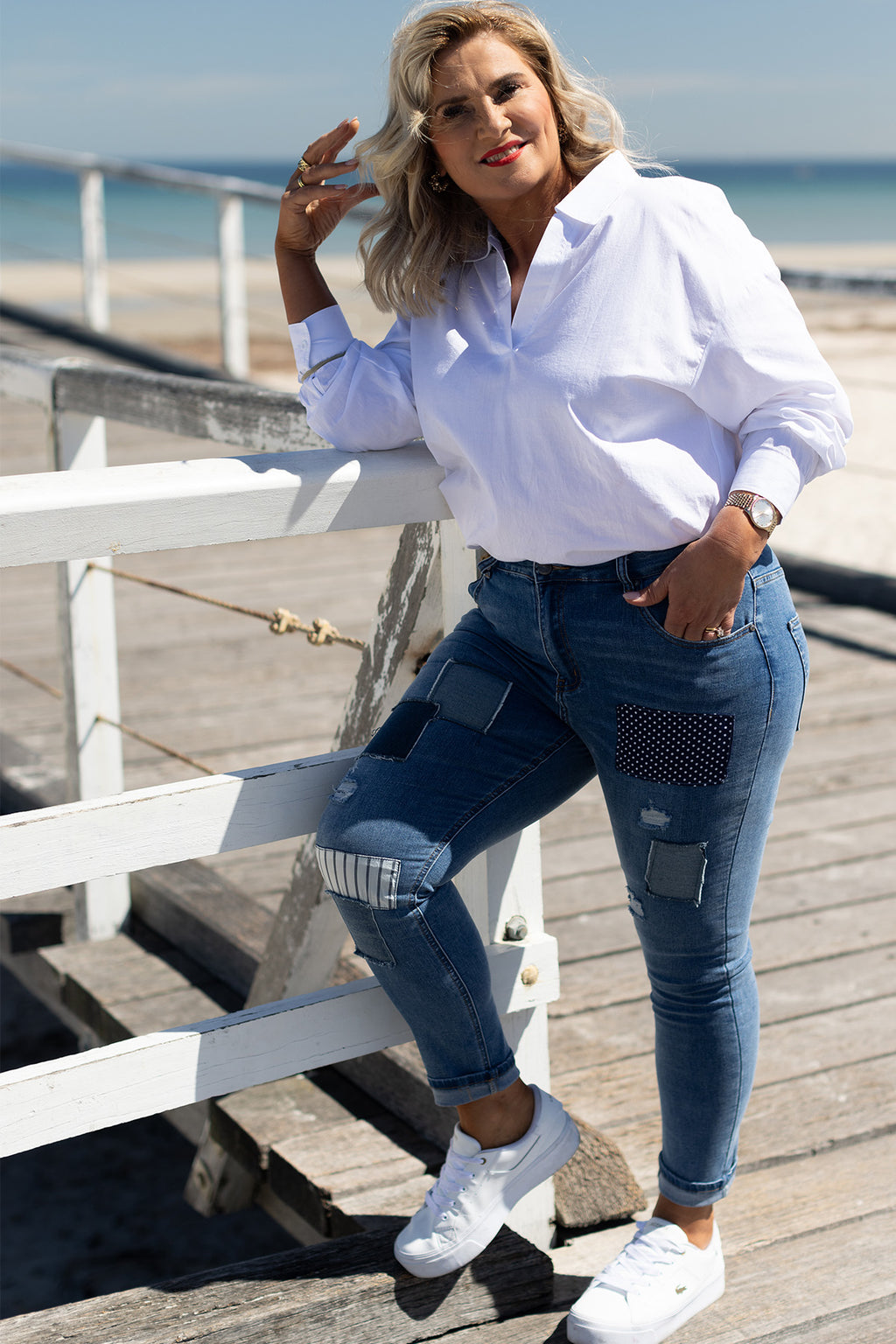 Urban Couture Jean | Dakota White Shirt - FREE Shipping On This Bundle
