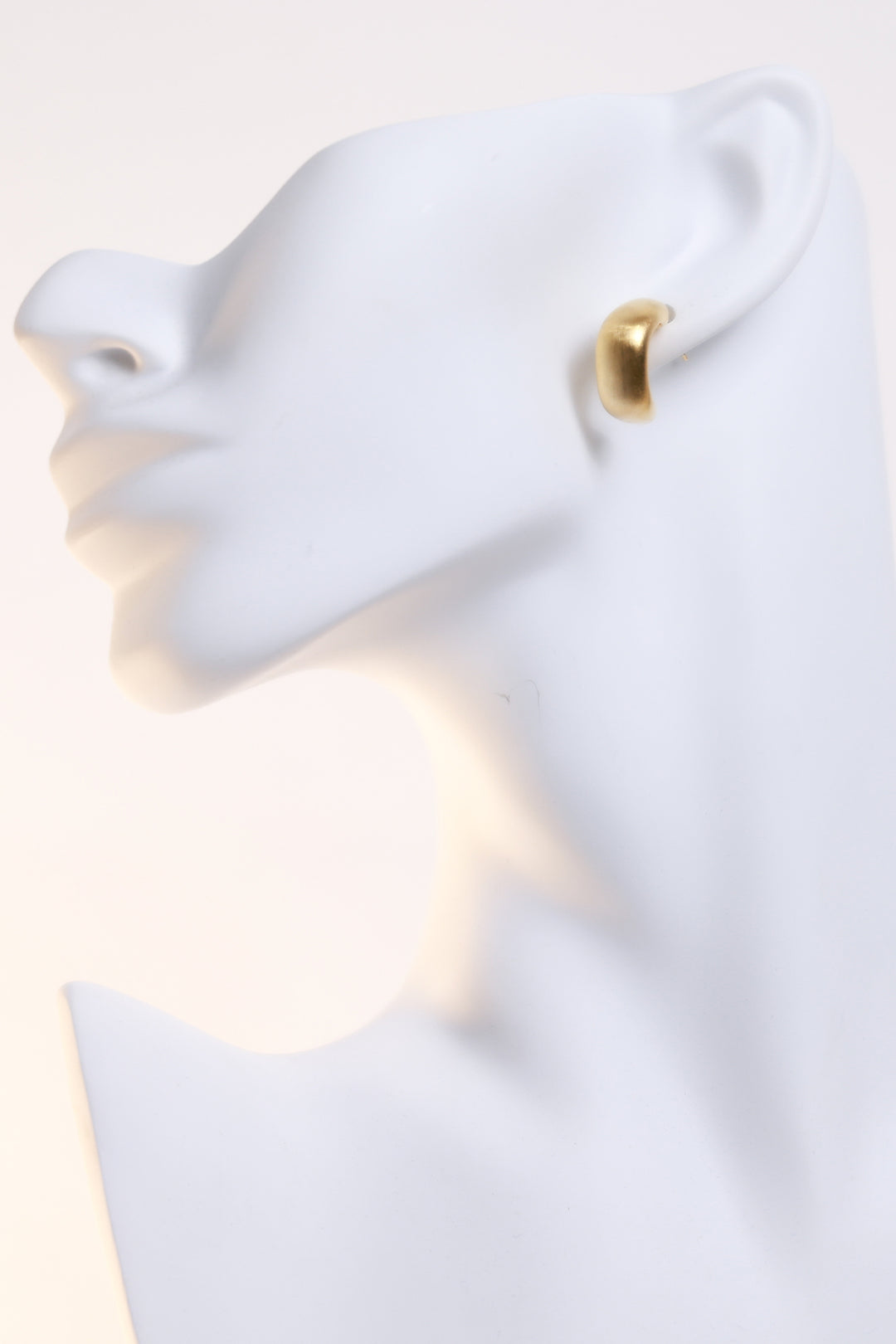 Heritage Satin Earring | GOLD HOOP