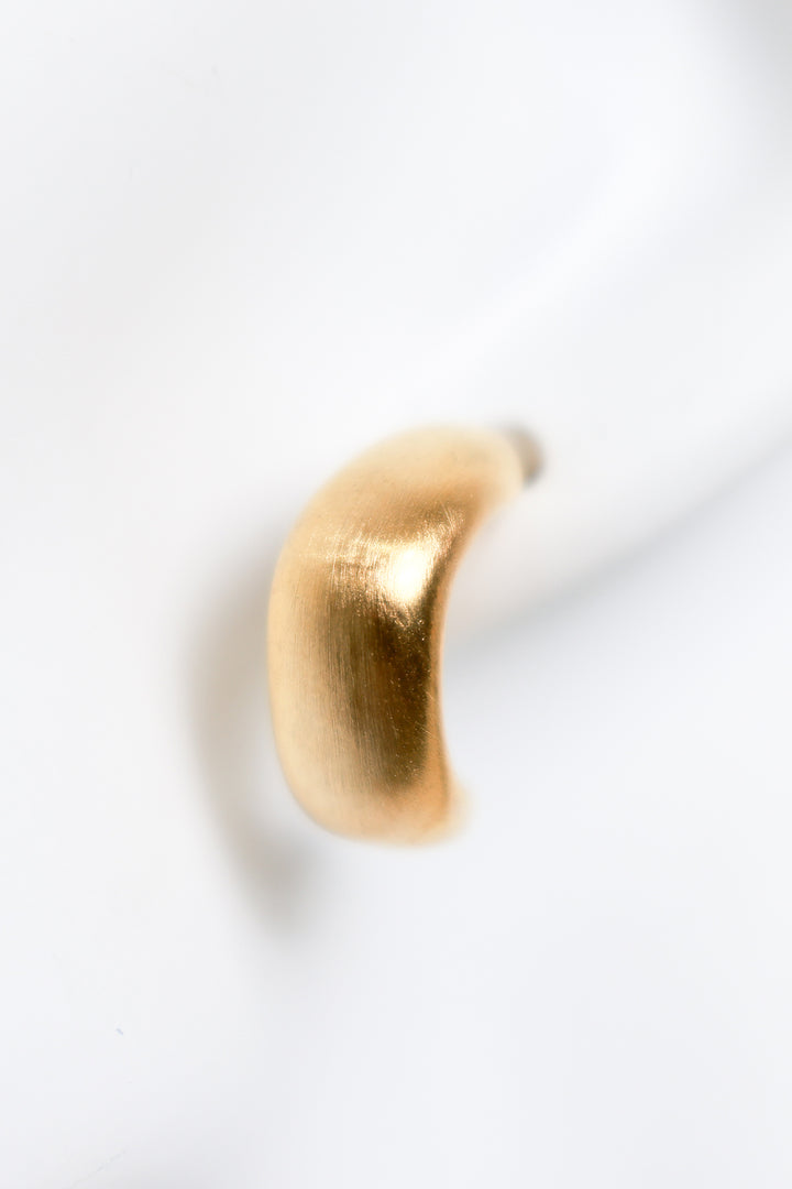 Heritage Satin Earring | GOLD HOOP
