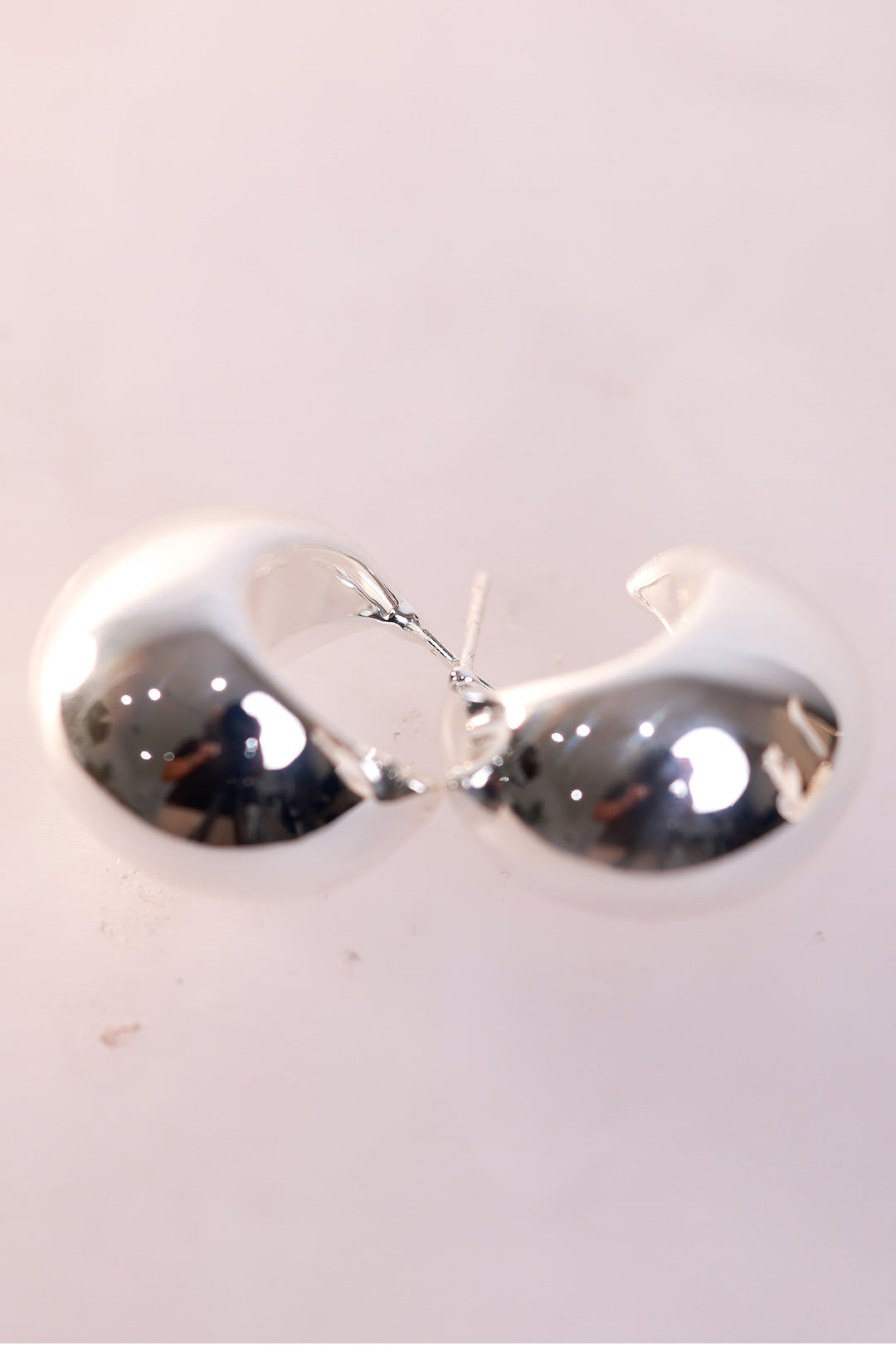 Adorne Curved Dome Earrings