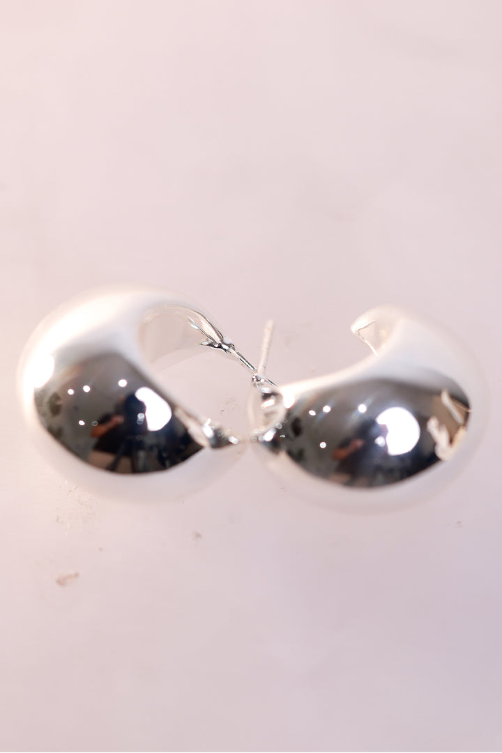 Adorne Curved Dome Earrings