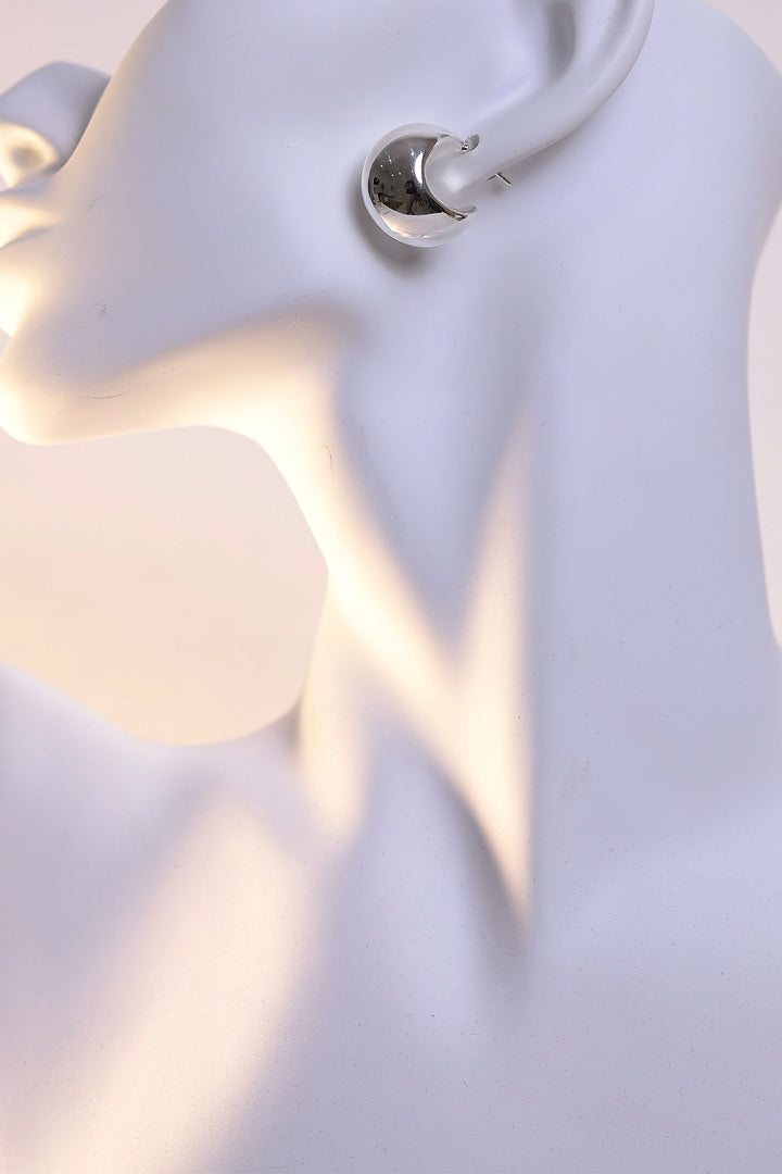 Adorne Curved Dome Earrings